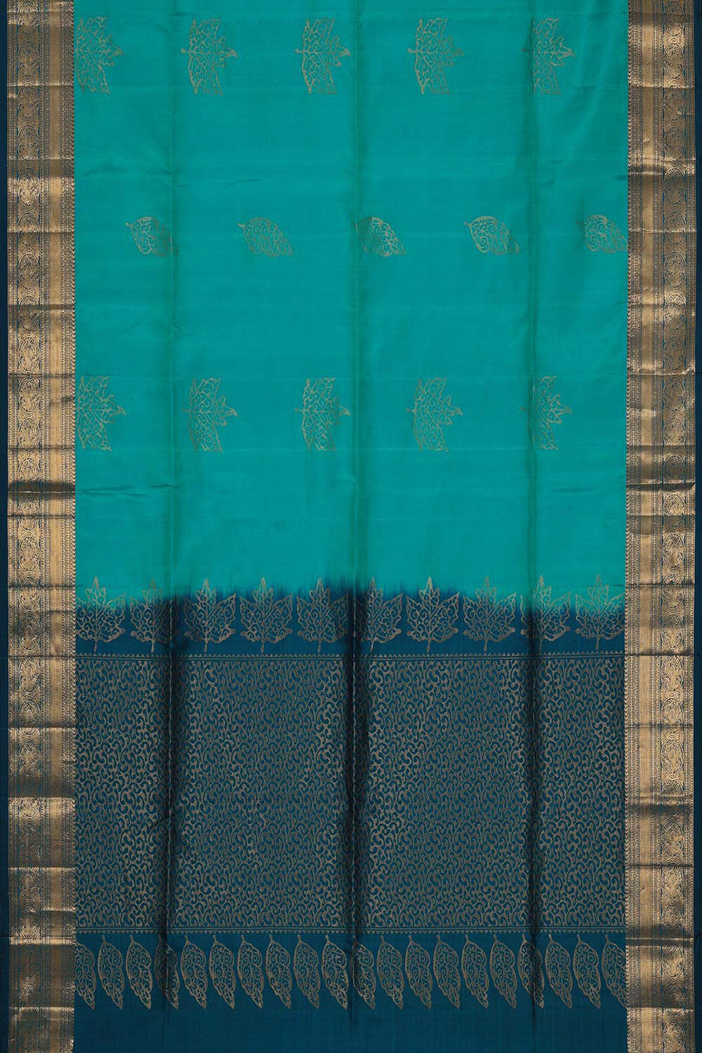 Manipur Silk Dark Sea Green Saree