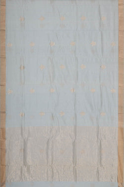 Image of Chanderi Silk Grey Saree