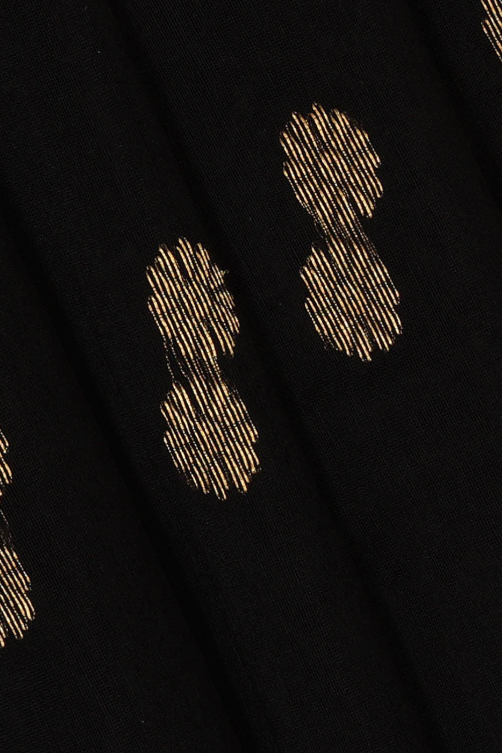 Chanderi Cotton Silk Black Saree