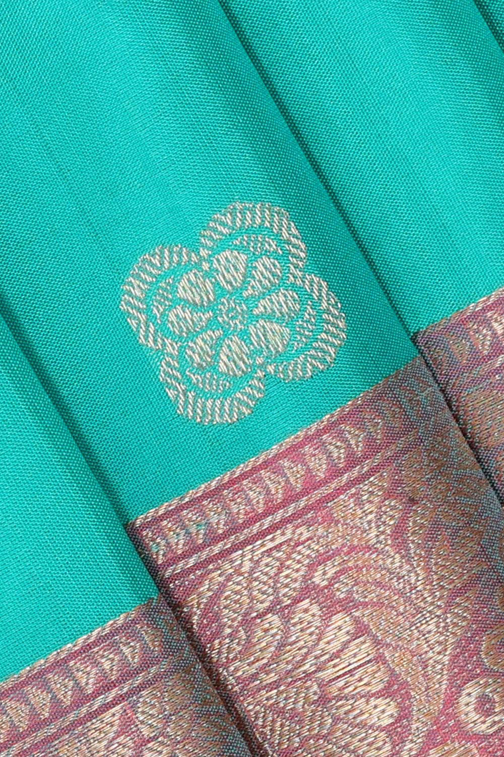 Manipur Silk Sea Green Saree