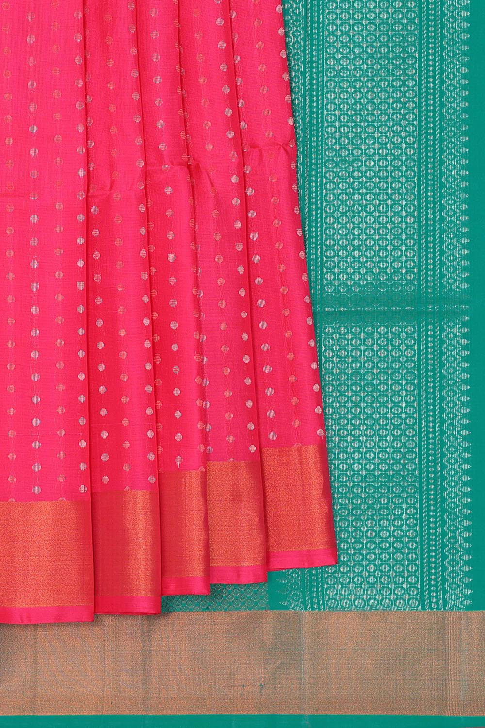 Manipur Silk Bright Pink Saree