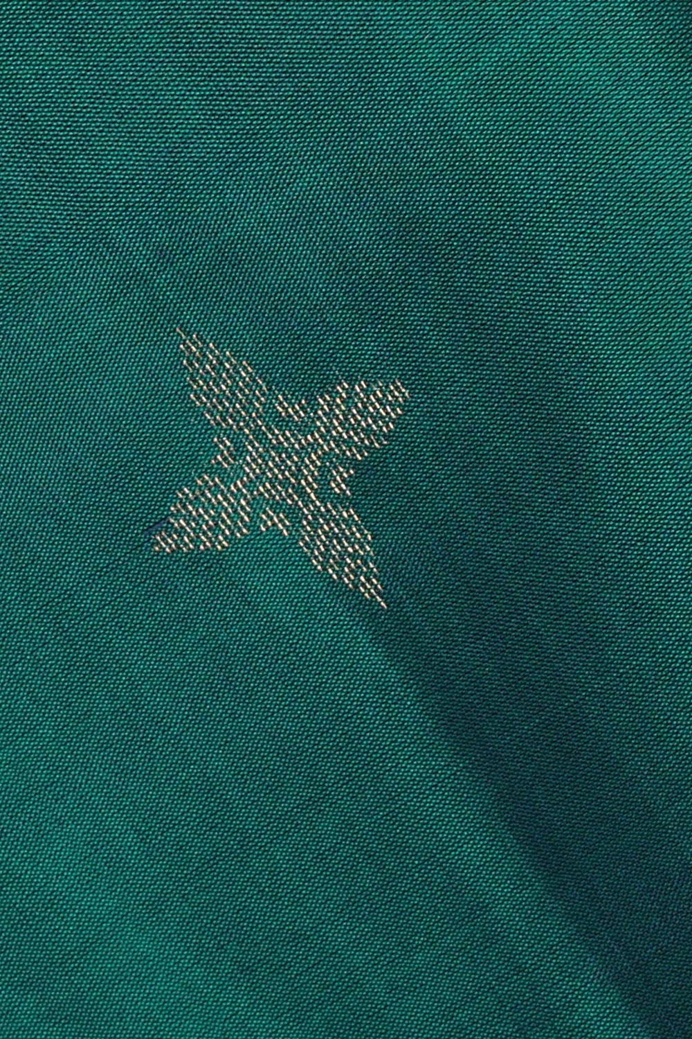 Collection of Peacock Green Soft Silk Saree in a gallery layout