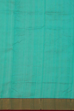 Image of Chanderi Cotton Silk Sea Green Saree