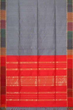 Collection of Bailu Jute Silk Grey Saree in a gallery layout