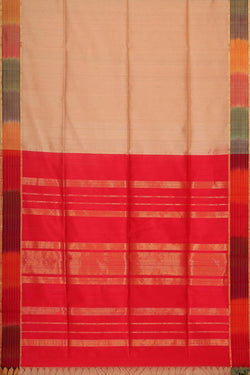 Collection of Bailu Jute Silk Light Peach Saree in a gallery layout