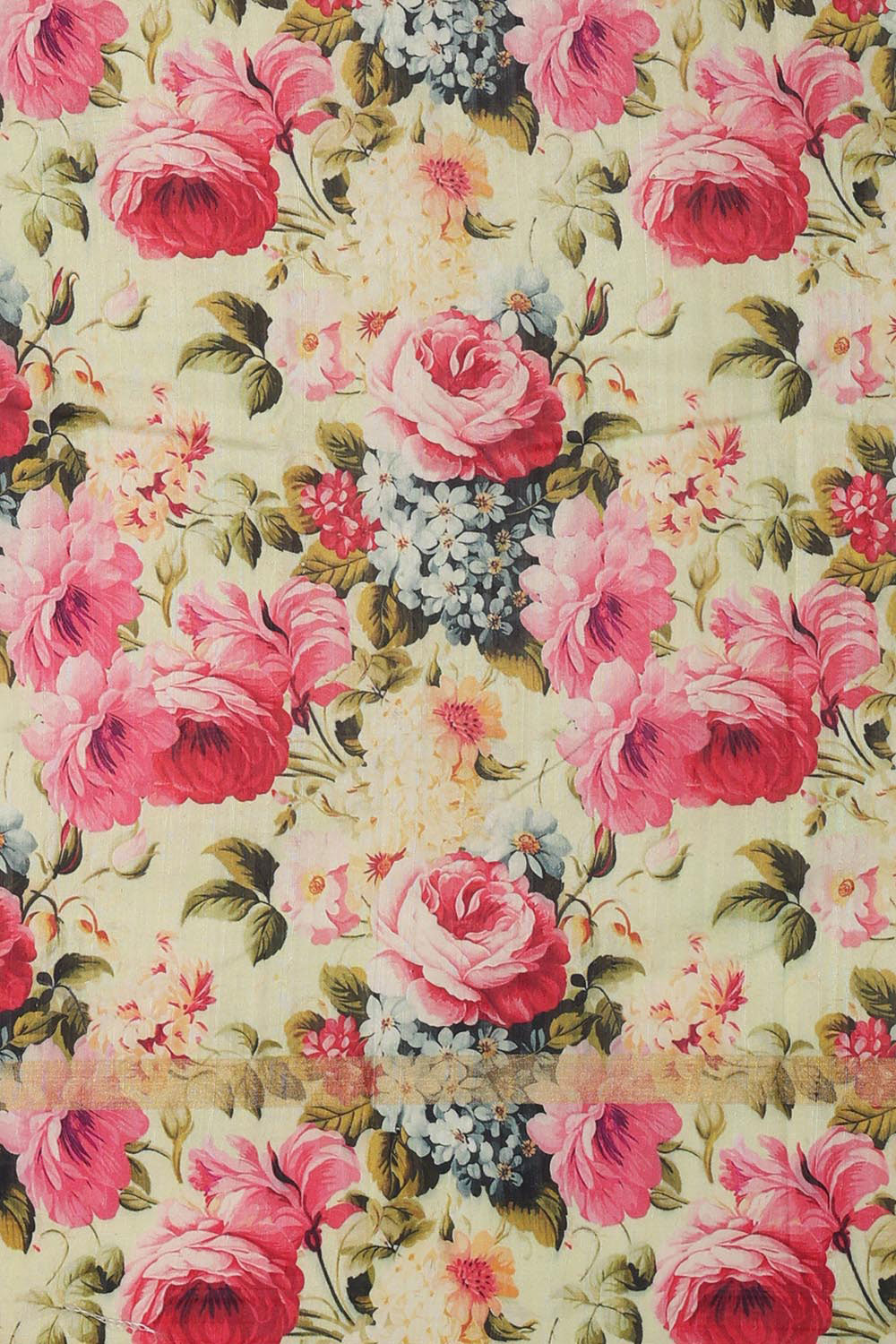 Image of Jute Silk Leaf Green Saree