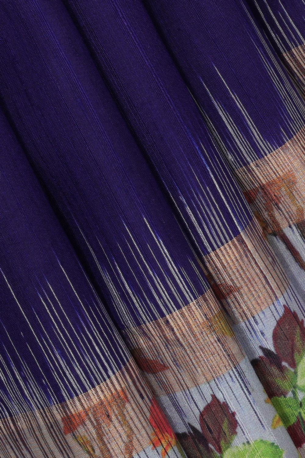 Collection of Jute Silk Purple Saree in a gallery layout