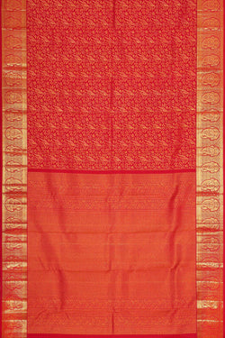 Collection of Kanchipattu Rani Pink Brocade Saree in a gallery layout