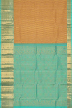 Image of Kanchipattu Dark Cream Brocade Saree