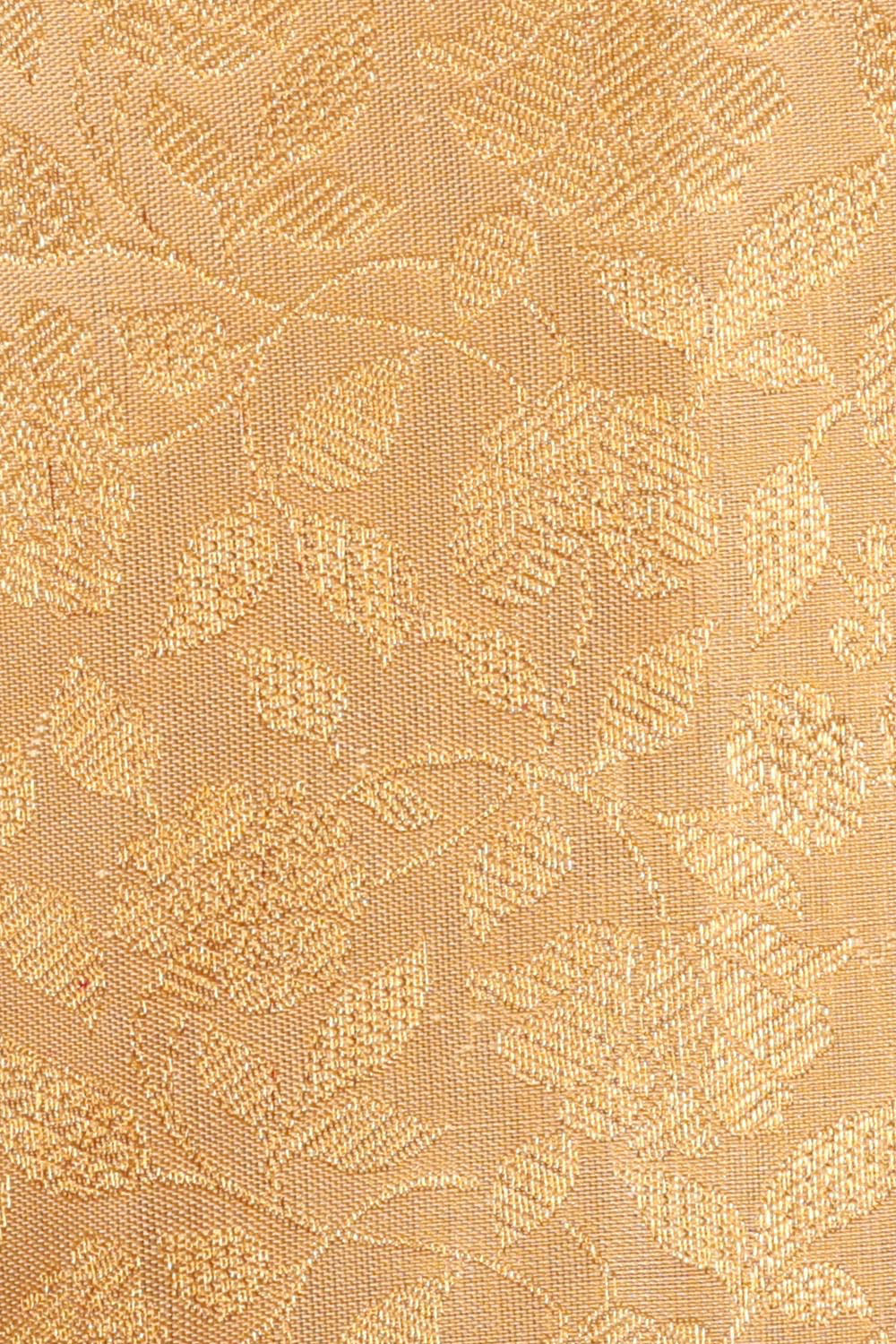 Kanchipattu Creamy Gold Brocade Saree