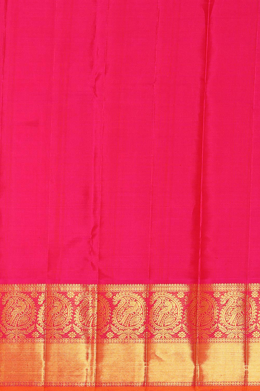 Kanchipattu Creamy Gold Brocade Saree