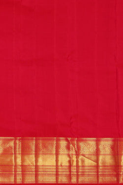 Image of Kanchipattu Peacock Green Brocade Saree