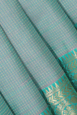 Image of Kanchipattu Bluish Grey Brocade Saree