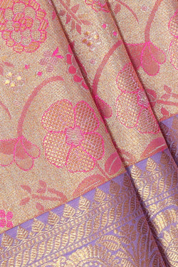 Image of Kanchipattu Gold Tissue Brocade Saree