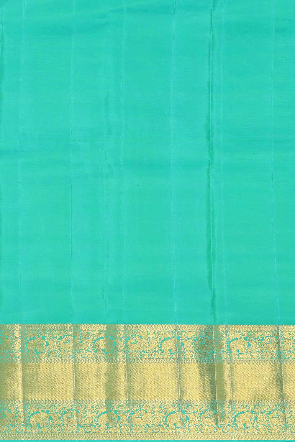 Image of Kanchipattu Golden Green Brocade Saree