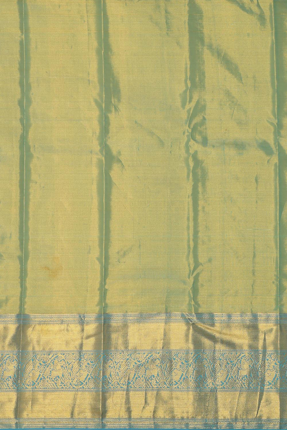 Image of Kanchipattu Dark Peach Tissue Brocade Saree