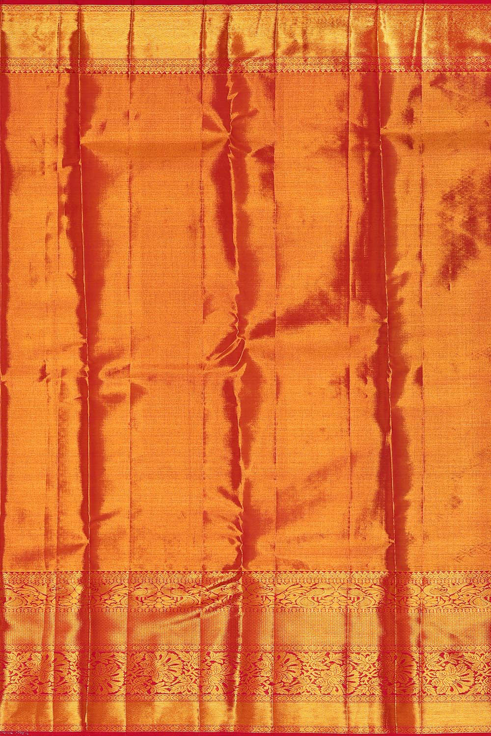 Kanchipattu Gold Colour Tissue Brocade Saree