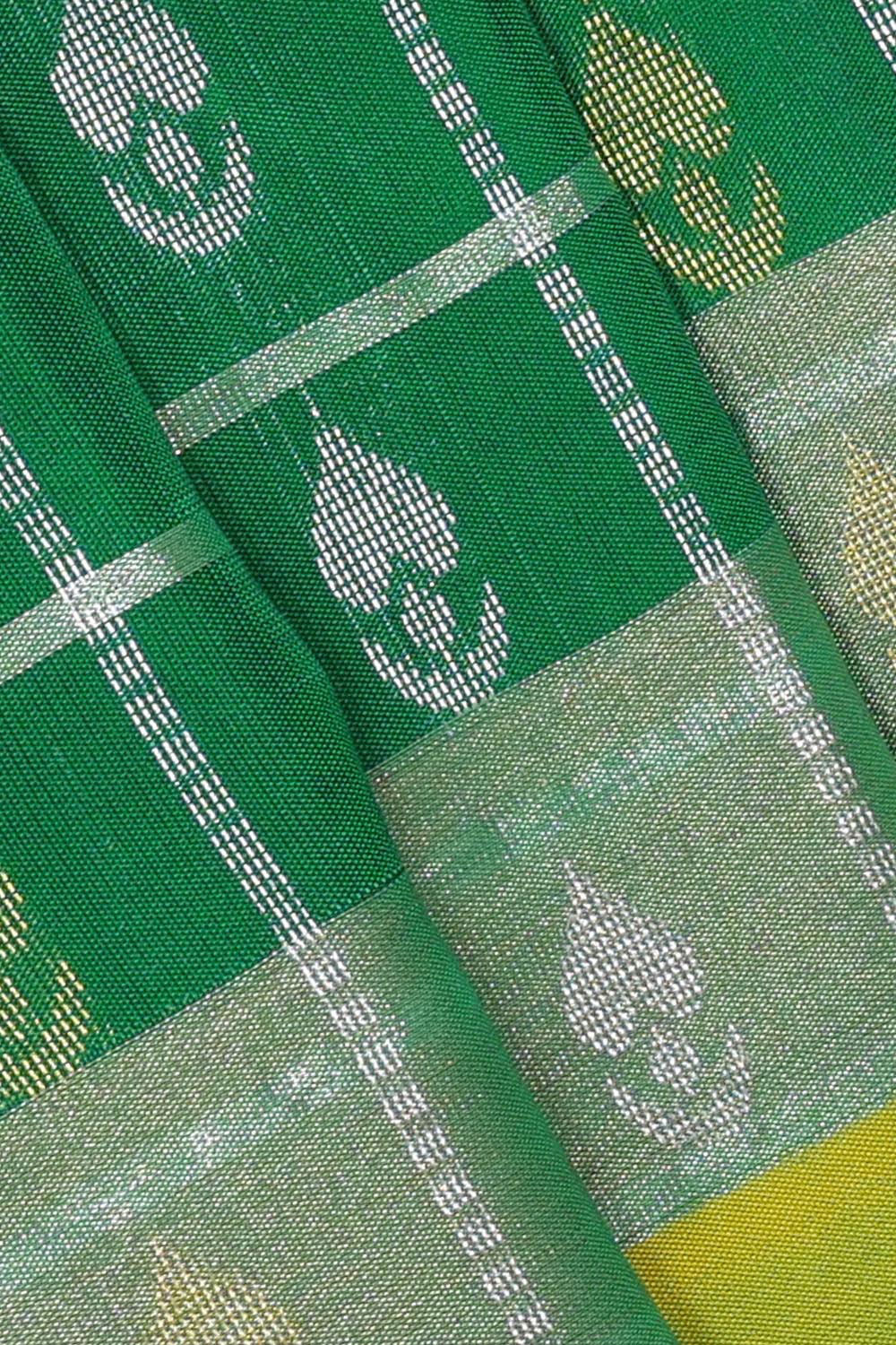 Kanchipattu Green Colour Brocade Saree