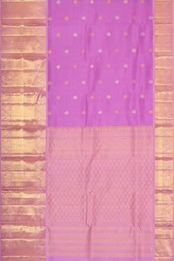 Image of Kanchipattu Lavender Pink Brocade Saree