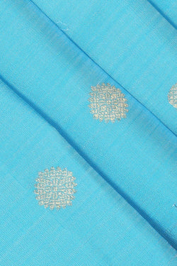 Image of Kanchipattu Ocean Blue Colour Brocade Saree