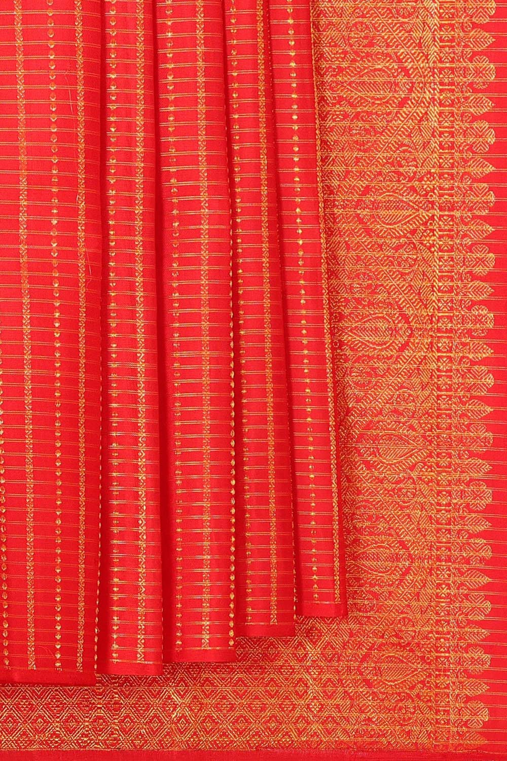 Kanchipattu Red Colour Brocade Saree