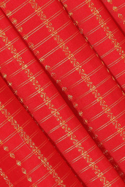 Image of Kanchipattu Red Colour Brocade Saree