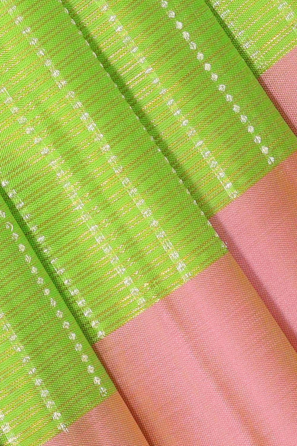 Kanchipattu Bright Green Brocade Saree