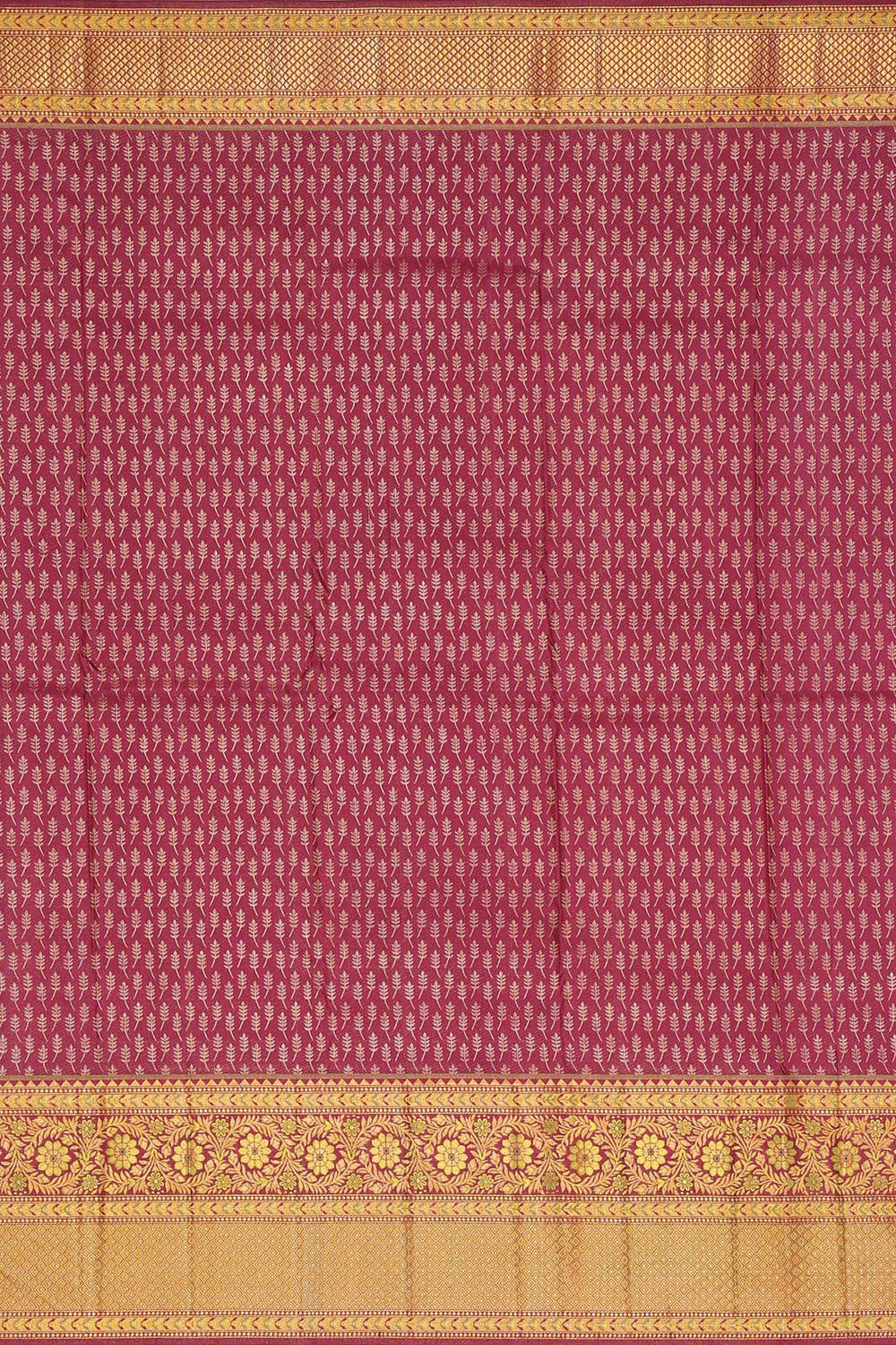 Image of Kanchipattu Light Parrot Green Brocade Saree