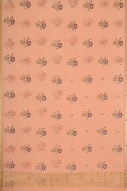 Collection of Chiffon Peach Saree in a gallery layout