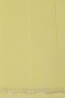 Collection of Chiffon Lime-Yellow Saree in a gallery layout