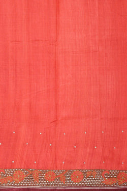 Image of Tussar Silk Cream Colour Saree