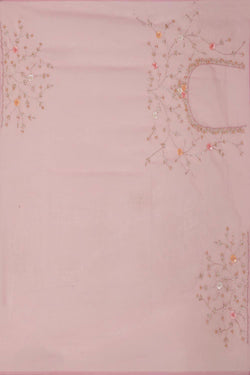 Collection of Organza Rose Pink Saree in a gallery layout