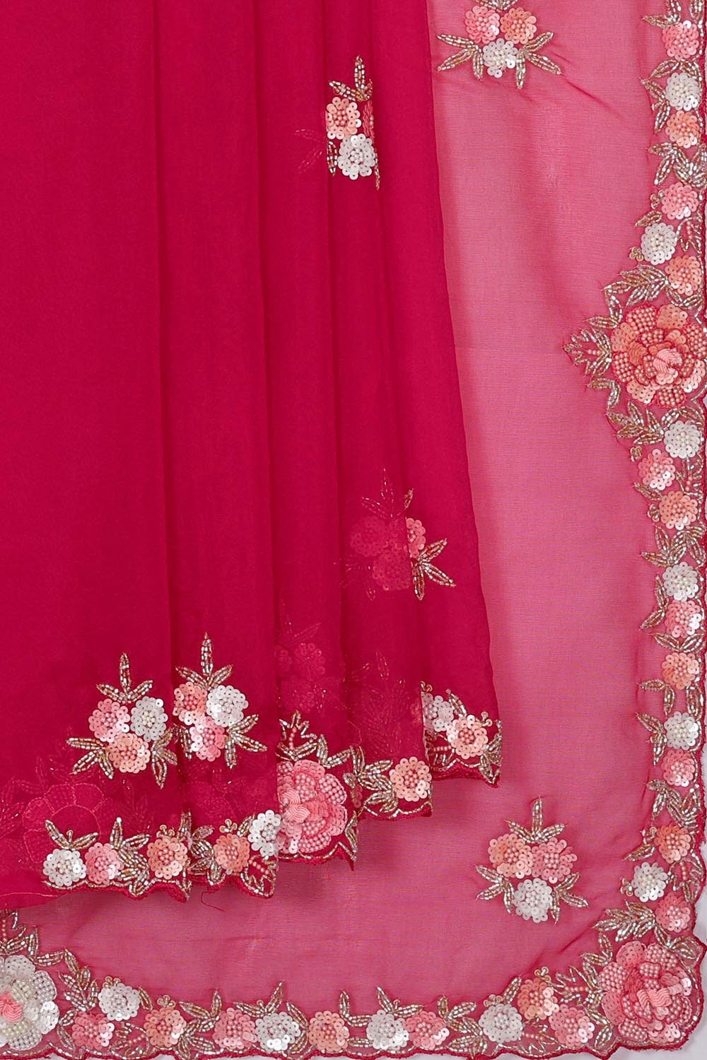 Collection of Banarasi Glass Tissue Dark Pink Colour Saree in a gallery layout