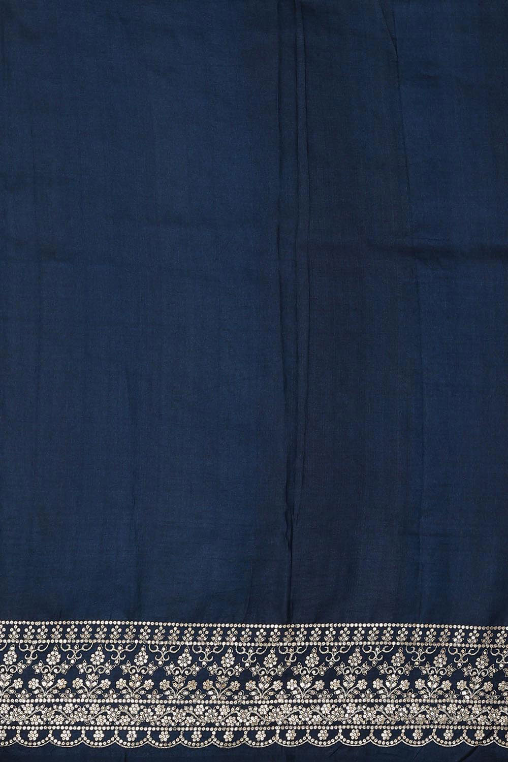 Collection of Organza Navy Blue Saree in a gallery layout