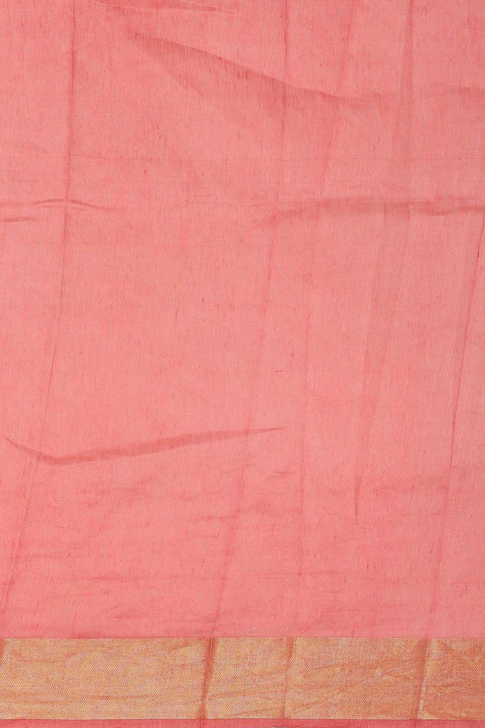 Collection of Linen Onion Pink Saree in a gallery layout