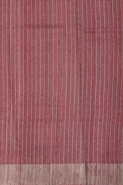 Image of Tussar Jute Silk Dark Onion Pink Saree