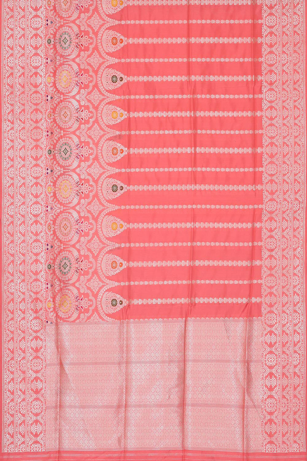 Collection of Banarasi Silk Peach Rose Colour Saree in a gallery layout