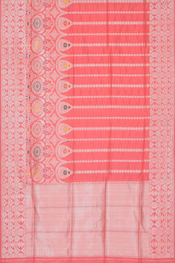 Collection of Banarasi Silk Peach Rose Colour Saree in a gallery layout