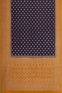 Collection of Banarasi Georgette Navy Blue Saree in a gallery layout