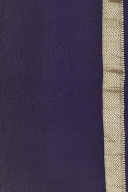 Collection of Banarasi Georgette Violet Saree in a gallery layout