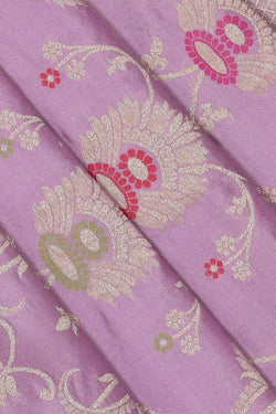 Collection of Banarasi Silk Lavender Colour Saree in a gallery layout