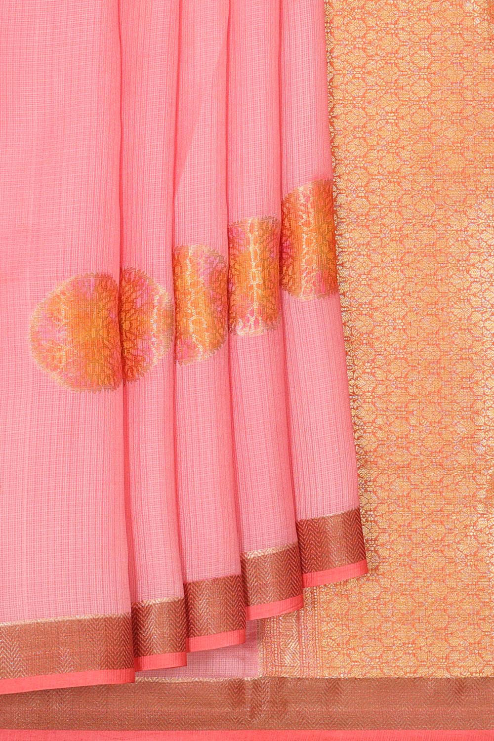 Collection of Kota Silk Light Pink Saree in a gallery layout