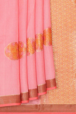 Collection of Kota Silk Light Pink Saree in a gallery layout