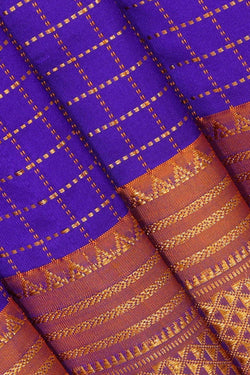 Image of Narayanpet Silk Royal Blue Saree