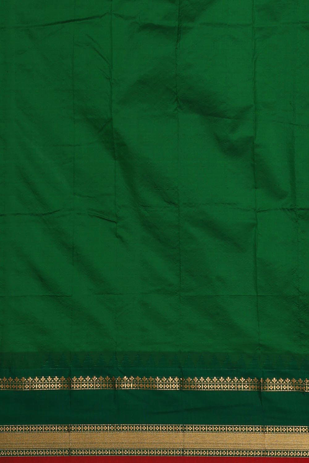 Image of Narayanpet Silk Red Colour Saree