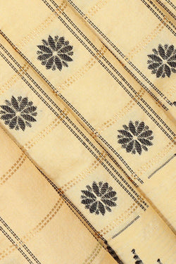 Image of Narayanpet Silk Light Yellow Saree