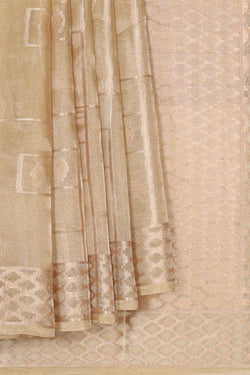 Collection of Banarasi Gold Tissue Kora Saree in a gallery layout