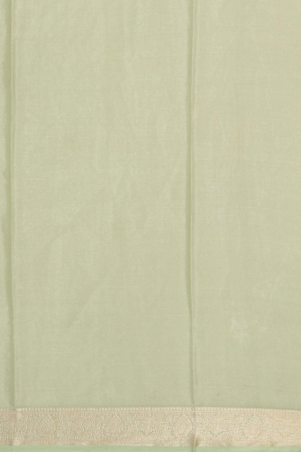 Image of Banarasi Crepe Pista Green Saree