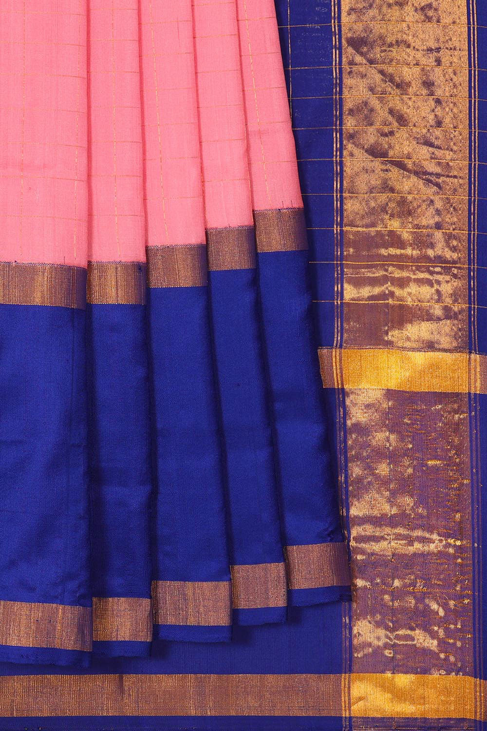 Image of Uppada Silk Peach Pink Colour Saree