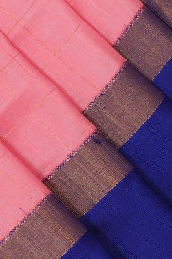 Image of Uppada Silk Peach Pink Colour Saree